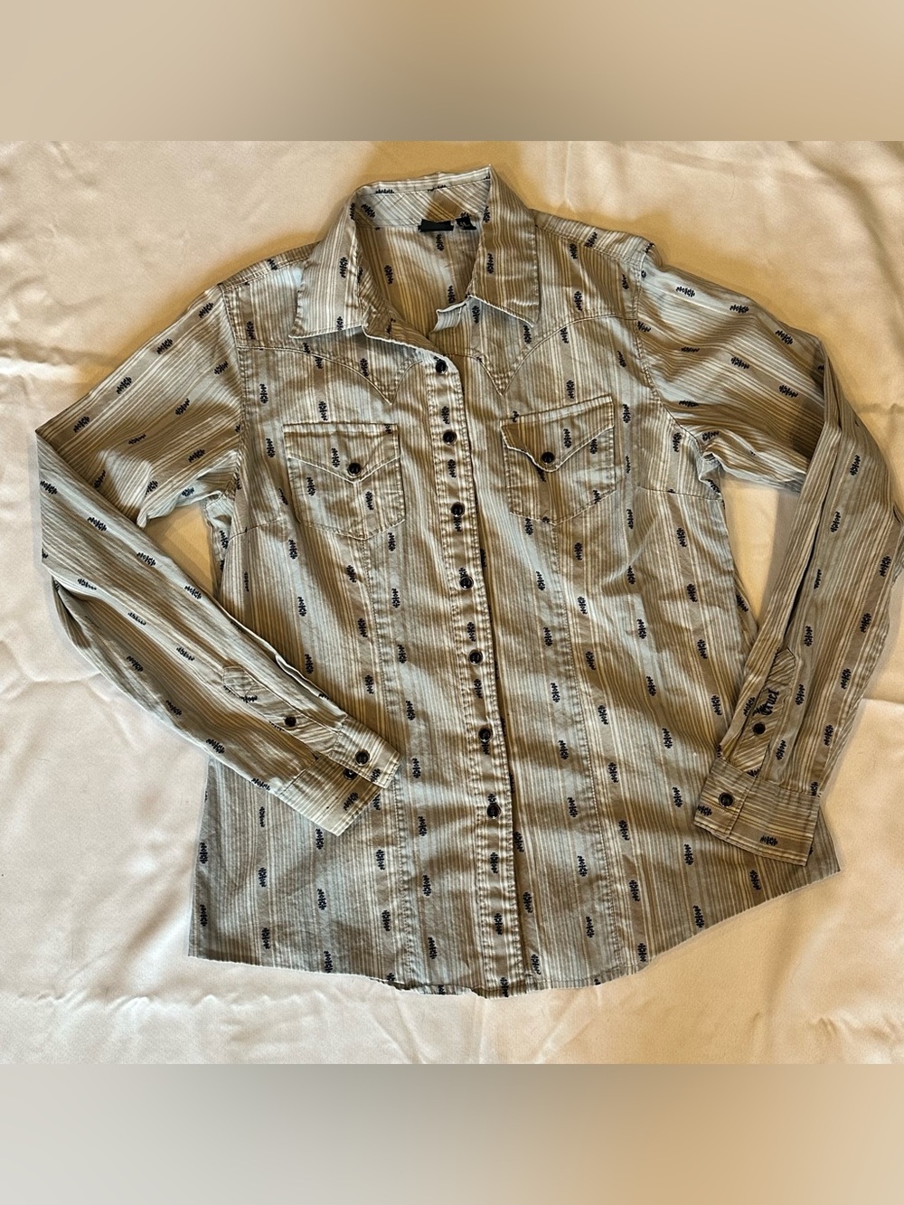 EUC Cruel Girl Women’s Western Button Down Shirt—sz Large